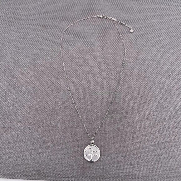 925 Silver Sterling Soul Sister Tree of Life Link Chain Necklace 18 to 20 Inch - Picture 3 of 7